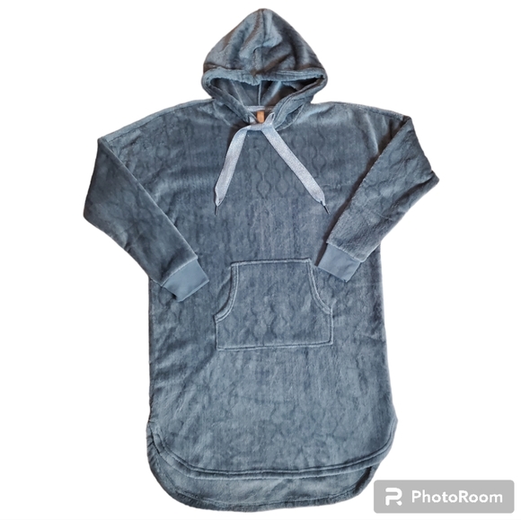 Denver Hayes Women's Plush Velour Hooded Night Pajamas Shirt New w/ Tags Small - Picture 2 of 11